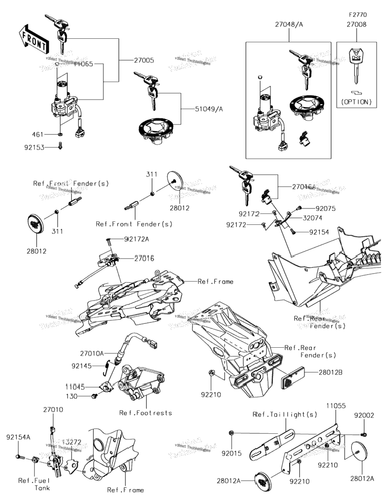 Ignition Switch/Locks/Reflectors