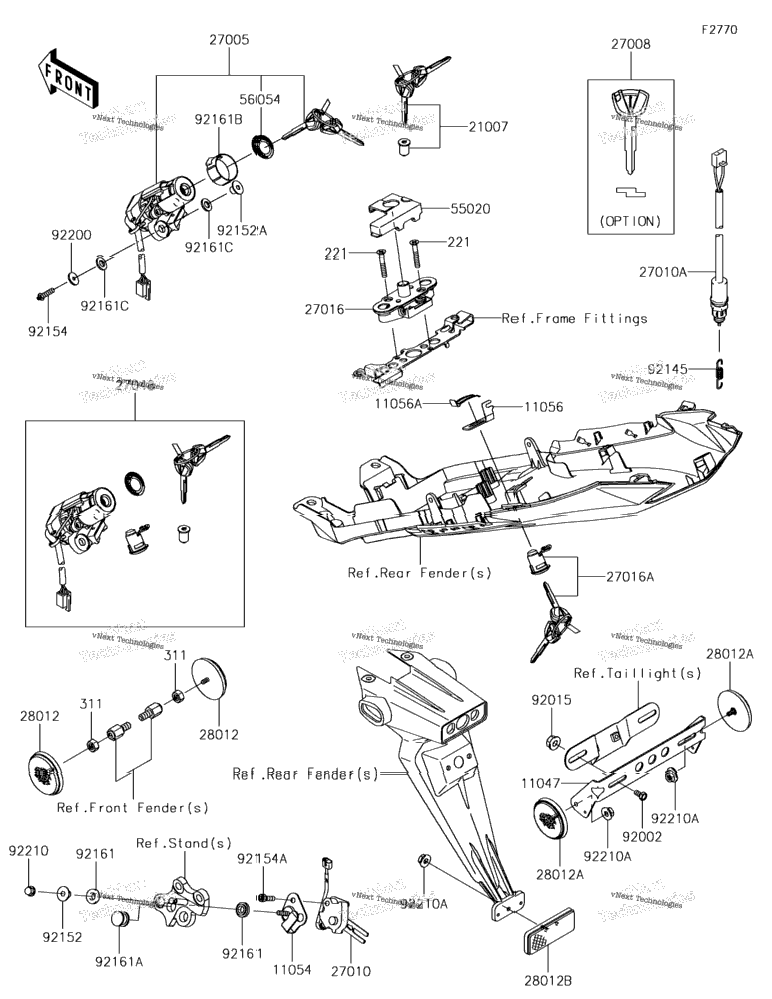 Ignition Switch/Locks/Reflectors