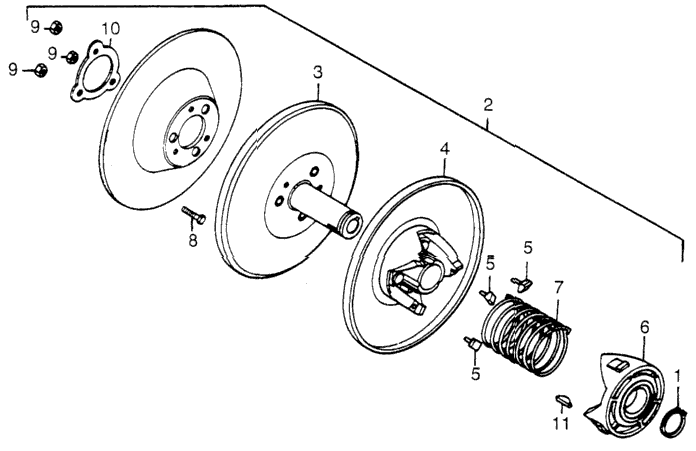 DRIVEN PULLEY COMPONENTS