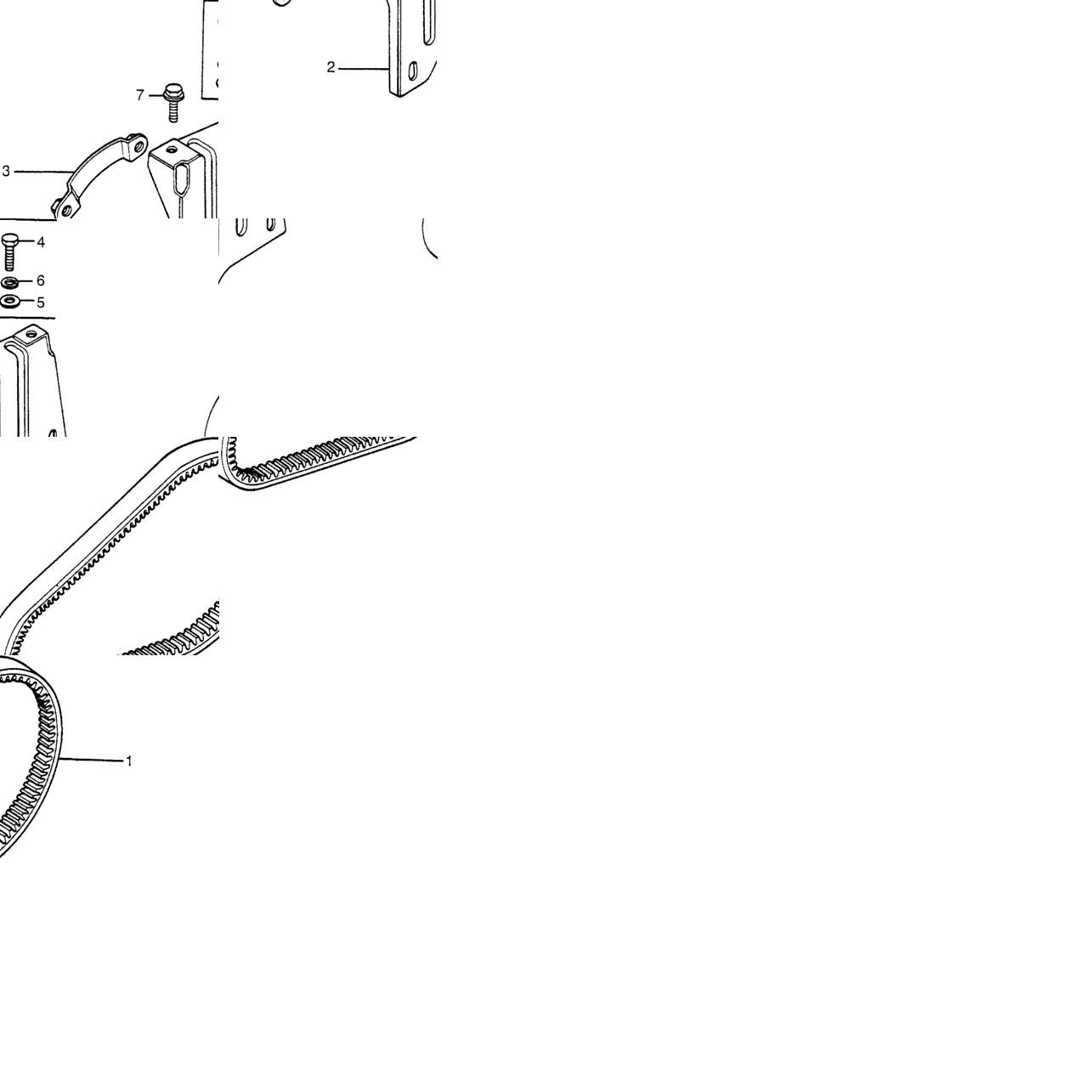 VARIABLE SPEED BELT / REDUCTION CASE BRACKET