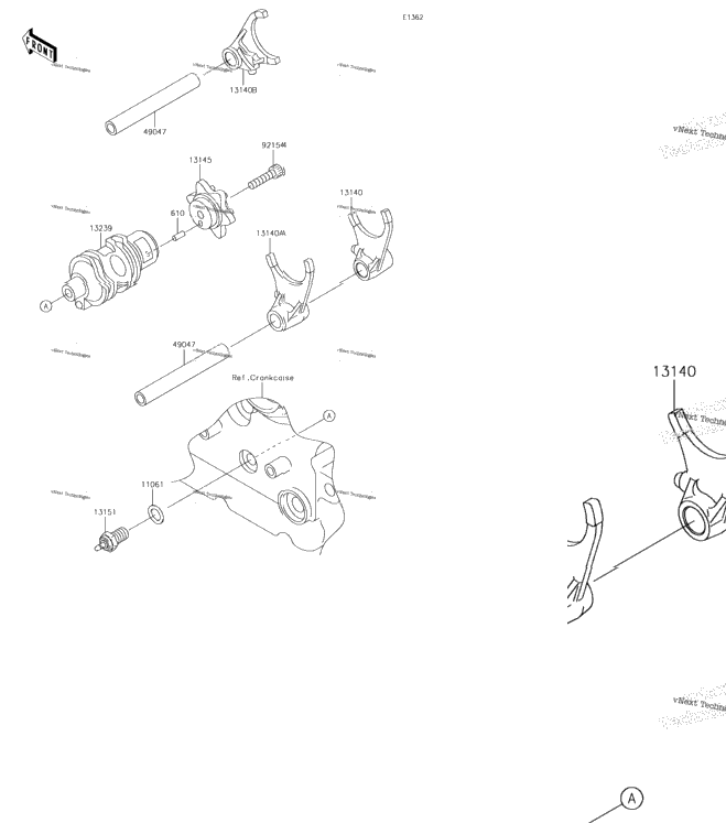 Gear Change Drum/Shift Fork(S)