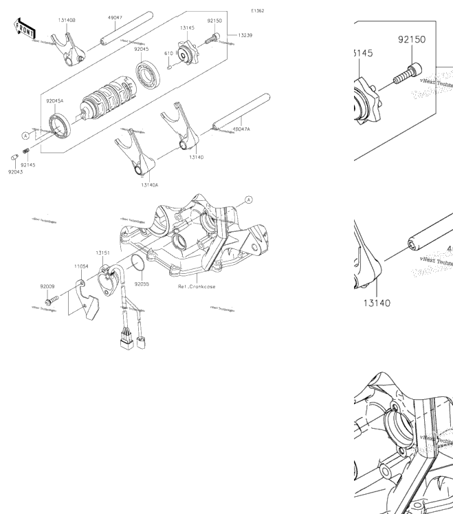 Gear Change Drum/Shift Fork(S)