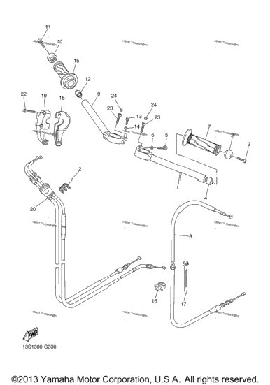Steering Handle Cable
