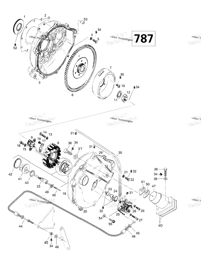 Magneto, Oil Pump (787)