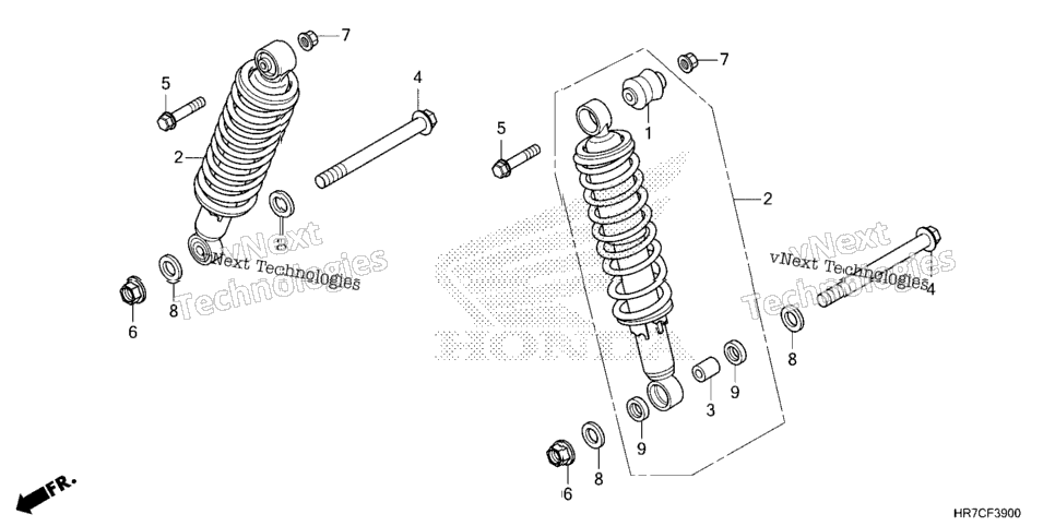 REAR SHOCK ABSORBER