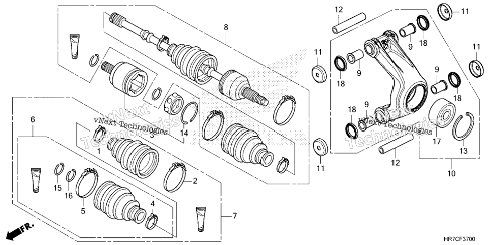 REAR KNUCKLE / REAR DRIVESHAFT