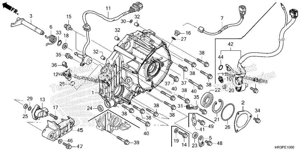 REAR CRANKCASE COVER
