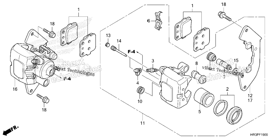FRONT BRAKE CALIPER