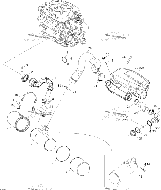 Exhaust System 1503 Bvic
