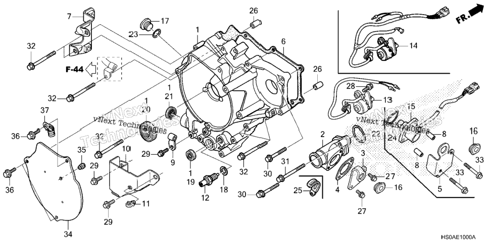 REAR CRANKCASE COVER