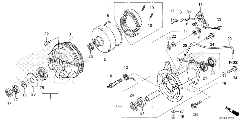 REAR BRAKE PANEL