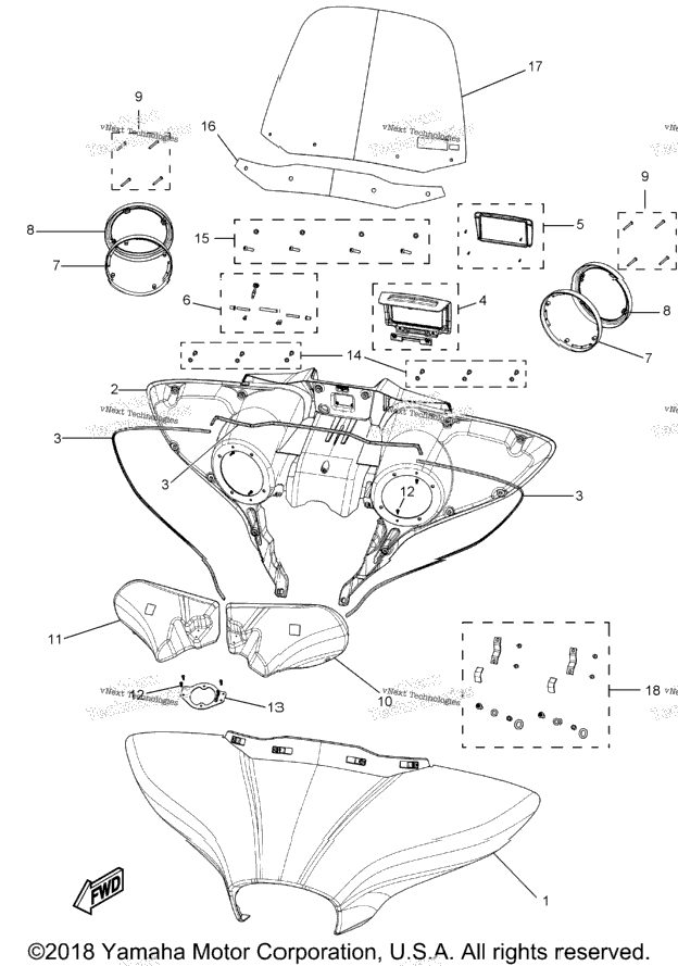Cowling Windshield