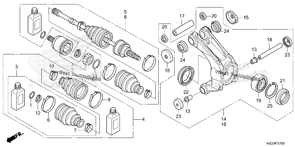 REAR KNUCKLE / REAR DRIVESHAFT