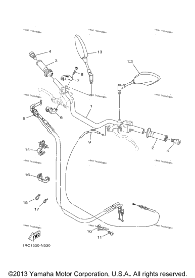 Steering Handle Cable