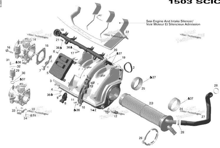 Air Intake Manifold Sea-Doo