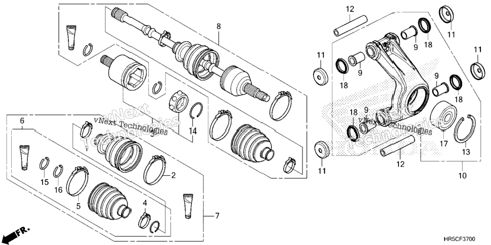 REAR KNUCKLE / REAR DRIVE SHAFT