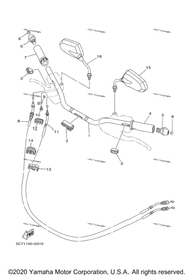Steering Handle Cable