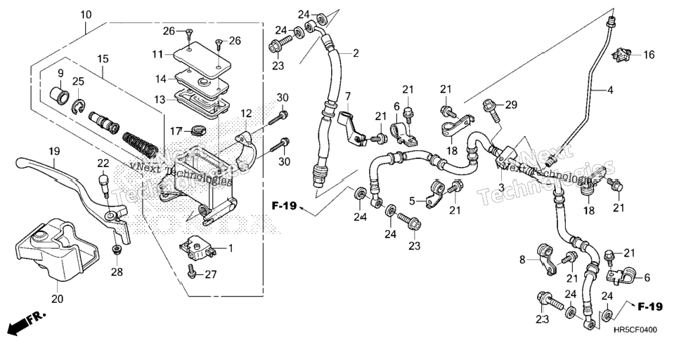 FRONT BRAKE MASTER CYLINDER