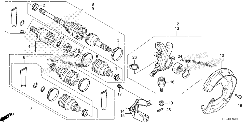 FRONT KNUCKLE / FRONT DRIVE SHAFT