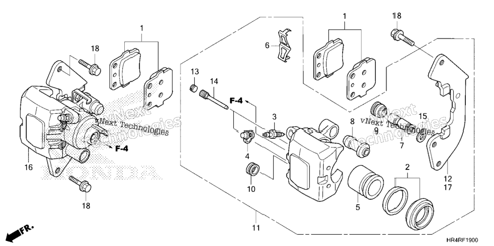 FRONT BRAKE CALIPER