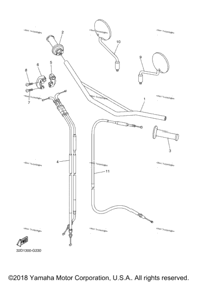 Steering Handle Cable