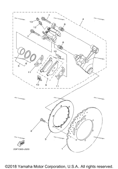 Rear Brake Caliper