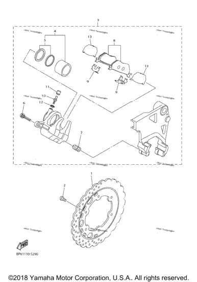 Rear Brake Caliper