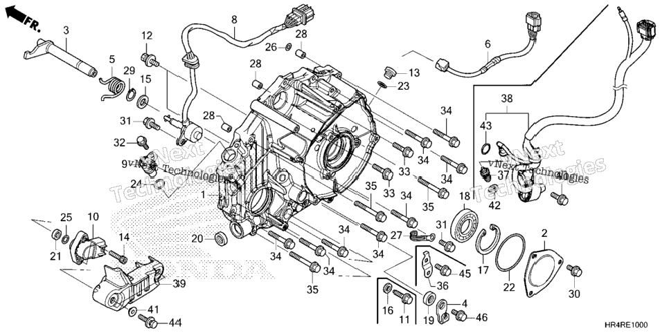 REAR CRANKCASE COVER