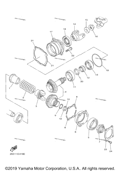 Middle Drive Gear
