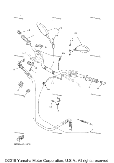 Steering Handle Cable
