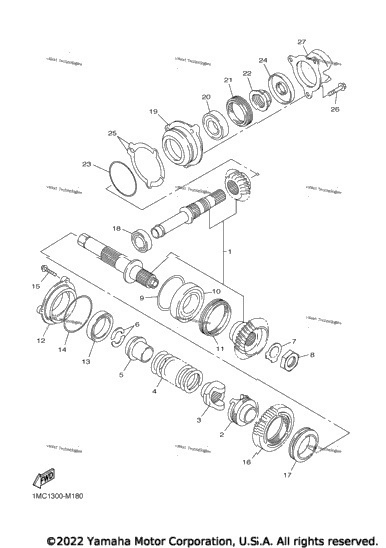 Middle Drive Gear