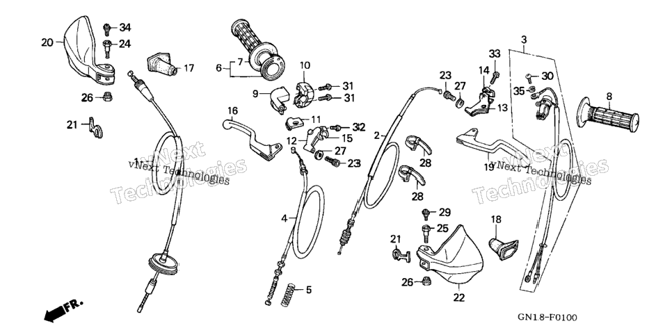 Handle Lever + Cable