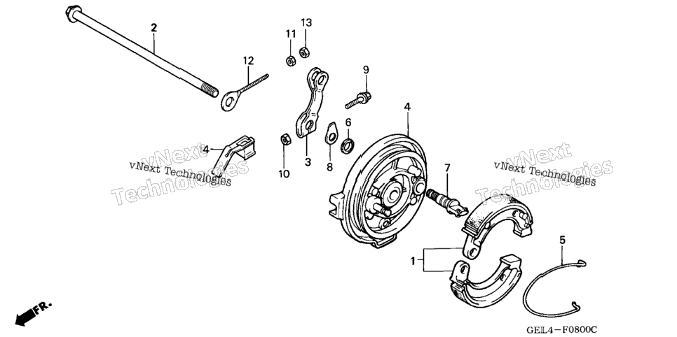 Rear Brake Panel