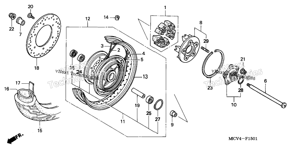 Rear Wheel (Vtx1800s)
