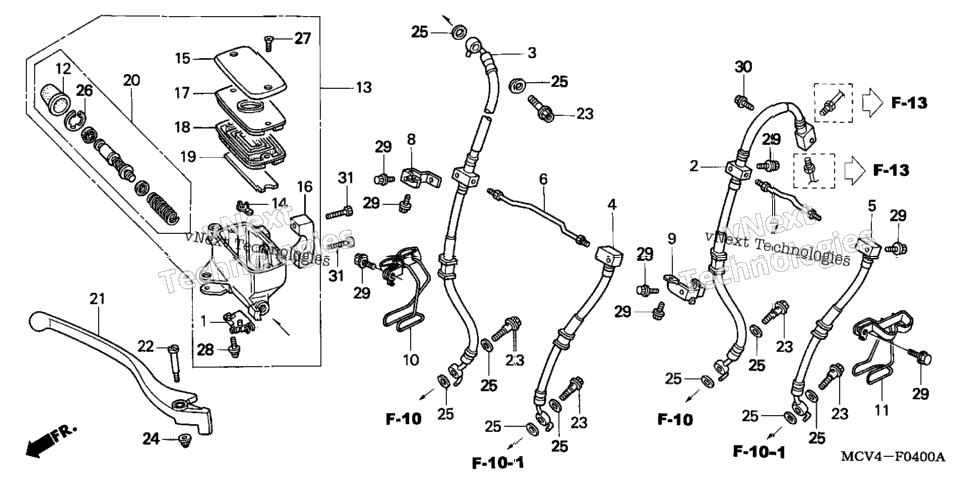 Front Brake Master Cylinder