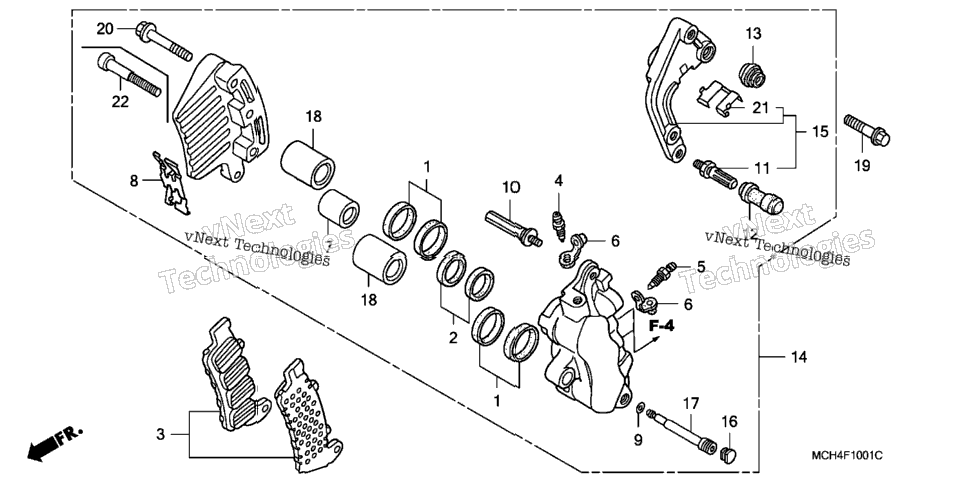 Front Brake Caliper (L.)