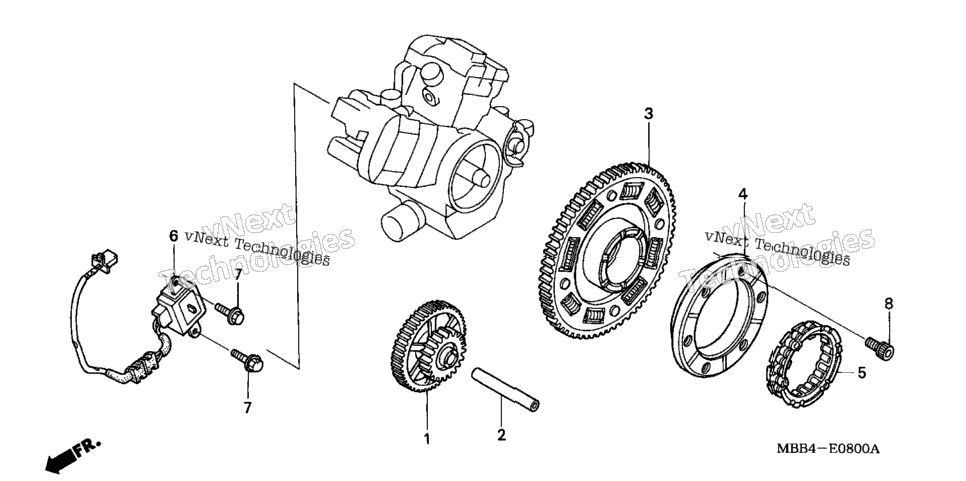 Pulse Generator@Starter Clutch