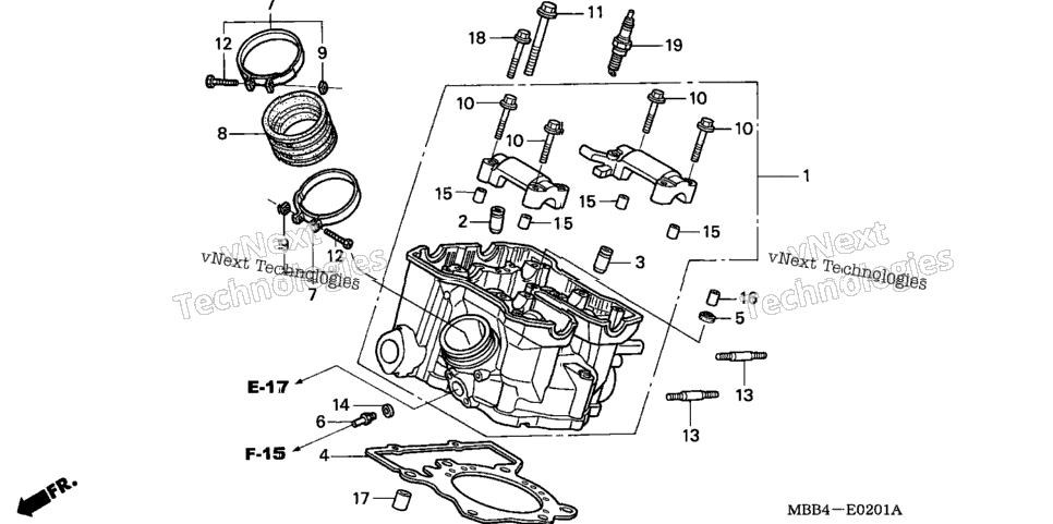 Cylinder Head (Rr.)