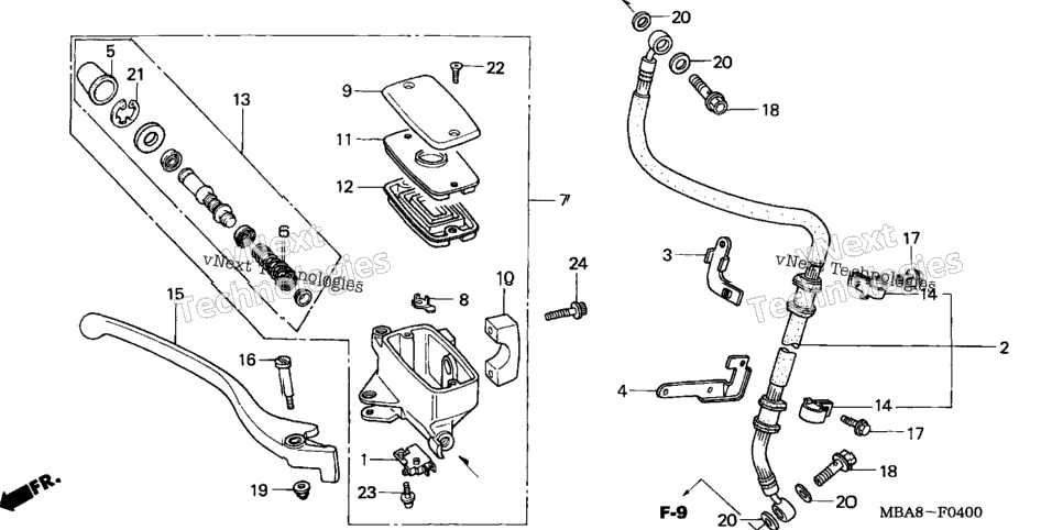 Front Brake Master Cylinder
