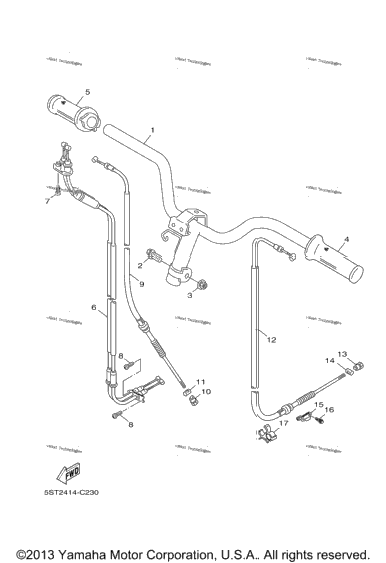 Steering Handle Cable