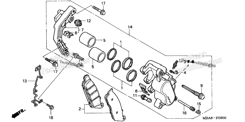 Front Brake Caliper