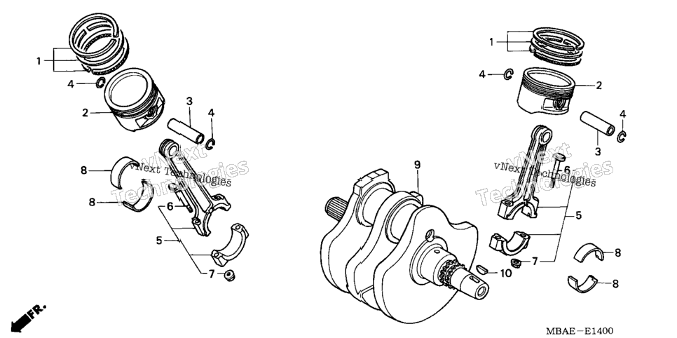 Crankshaft + Piston