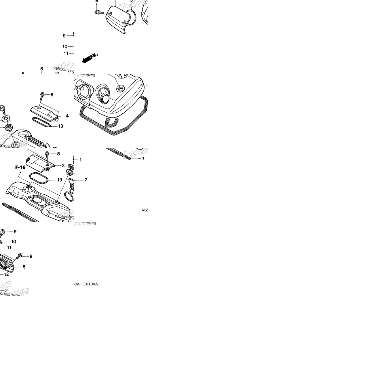 Cylinder Head Cover ('02/'03/'04'05-A/Cm)