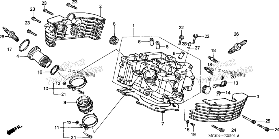 Cylinder Head (Rr.)