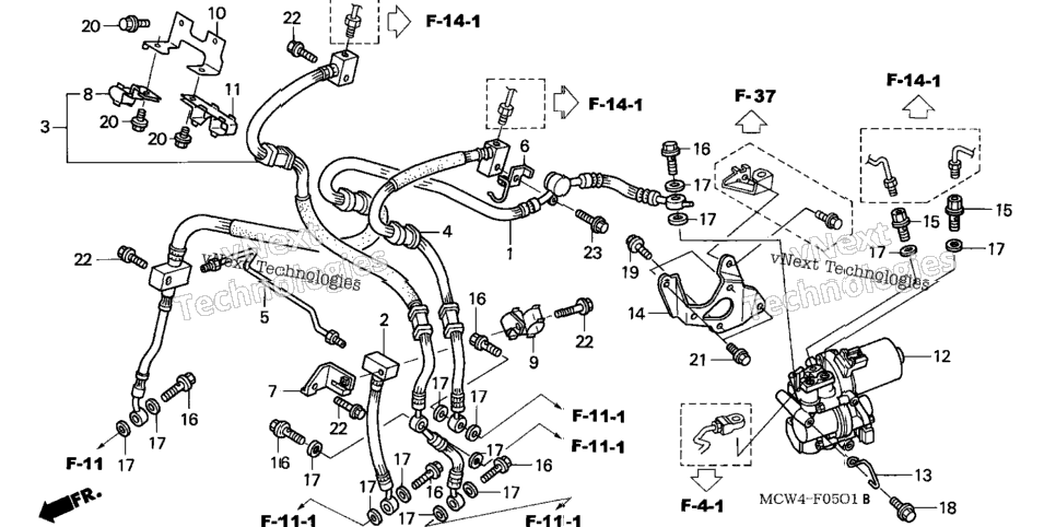 Front Brake Hose (Abs)