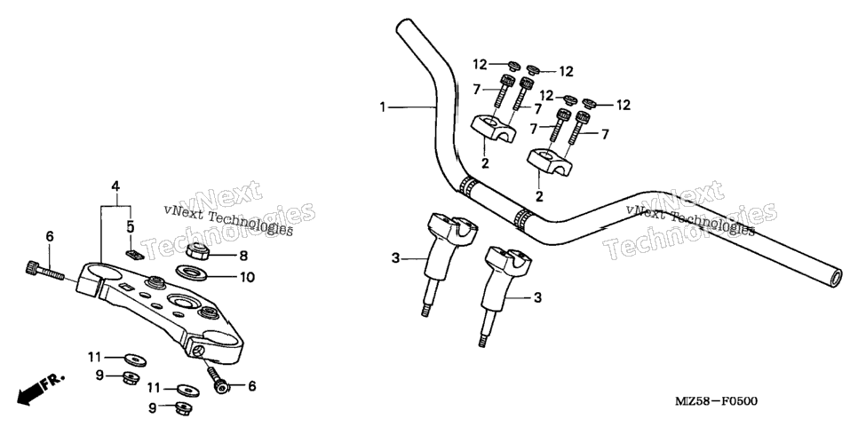 Handlebar + Top Bridge