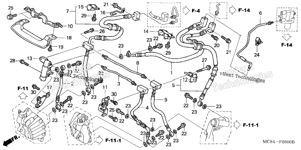 Front Brake Hose (St1300)