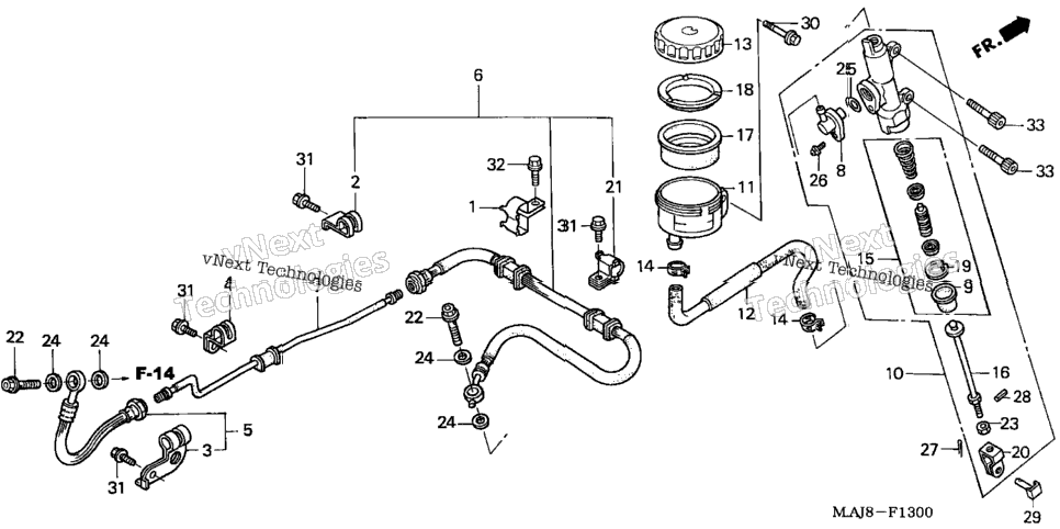 Rear Brake Master Cylinder