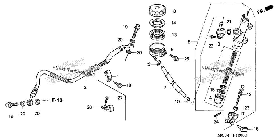 Rear Brake Master Cylinder