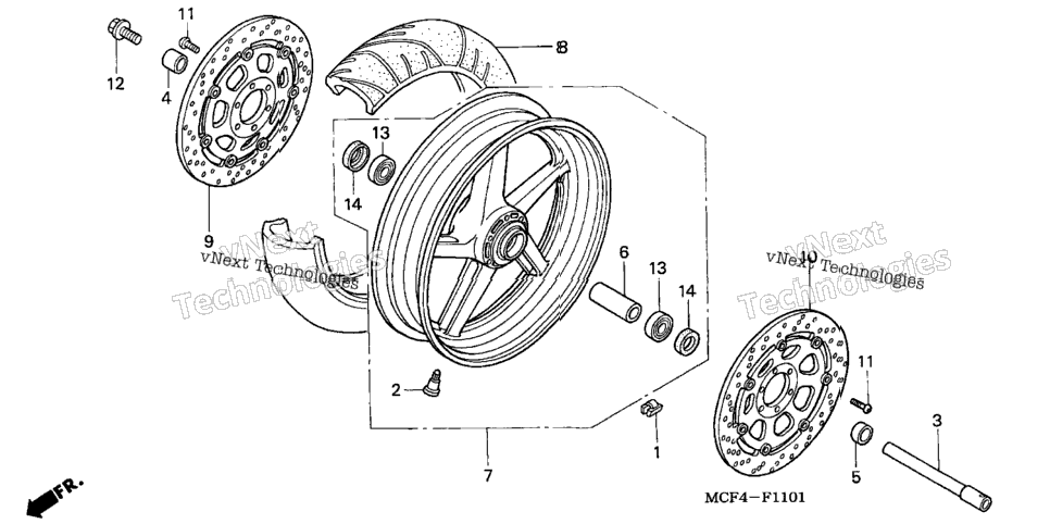 Front Wheel ('02-'05)